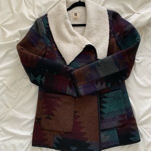 Women’s Sherpa Lined Wool Jacket